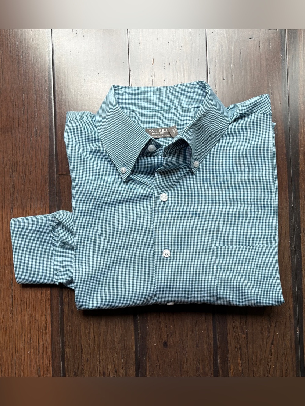Oak Hill Premium Mens Green Checked Dress Shirt $62.99 Only at DXL Preppy Bloke